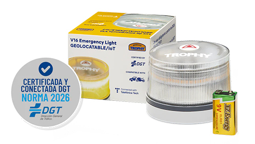 Baliza TROPHY V16 Conectada y Certificada DGT